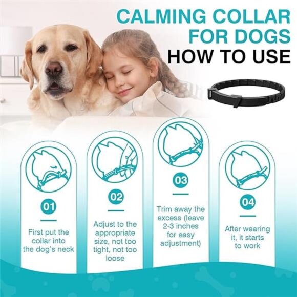 Calming Collar for Dogs 4 Packs Dog Relief Anxiety Stress Pheromone Collars - Picture 2 of 5